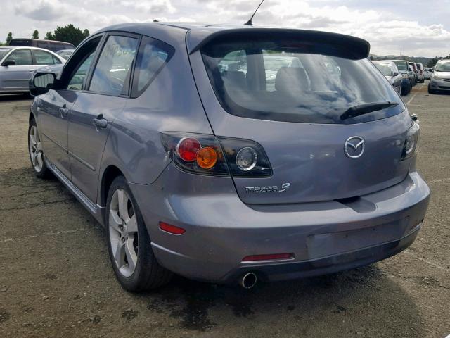 JM1BK143541126187 - 2004 MAZDA 3 HATCHBAC GRAY photo 3