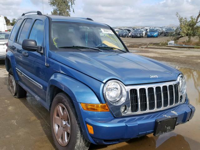 1J4GK58K66W221467 - 2006 JEEP LIBERTY LI BLUE photo 1