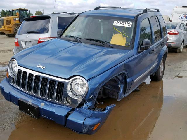 1J4GK58K66W221467 - 2006 JEEP LIBERTY LI BLUE photo 2