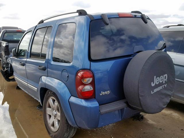 1J4GK58K66W221467 - 2006 JEEP LIBERTY LI BLUE photo 3