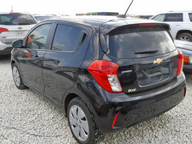 KL8CB6SA0HC752509 - 2017 CHEVROLET SPARK LS BLACK photo 3