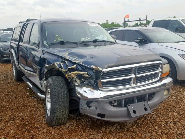 1B7GL2AN51S118370 - 2001 DODGE DAKOTA QUA BLUE photo 1