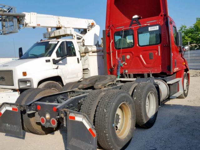 3AKJGBD47DDFD4996 - 2013 FREIGHTLINER CASCADIA 1 RED photo 4