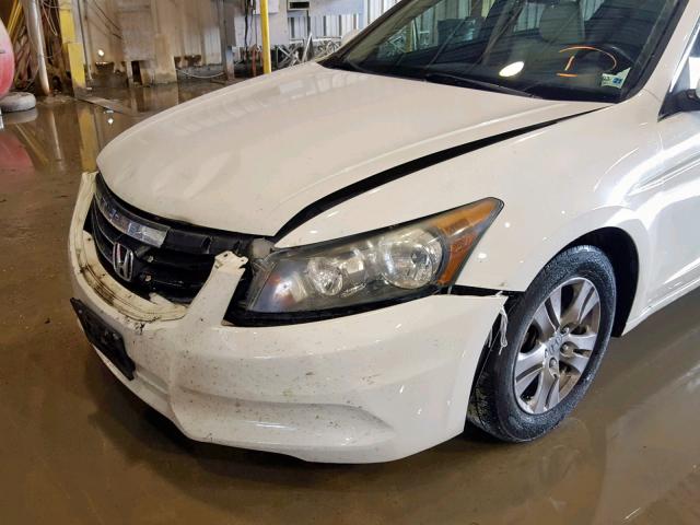 1HGCP2F65CA223151 - 2012 HONDA ACCORD SE WHITE photo 9