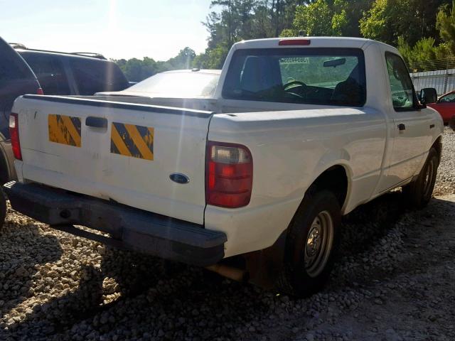 1FTYR10D55PA64714 - 2005 FORD RANGER WHITE photo 4