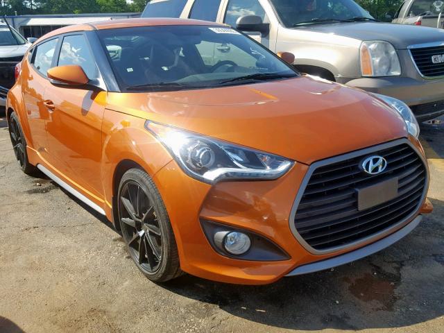 KMHTC6AE2GU283954 - 2016 HYUNDAI VELOSTER T ORANGE photo 1