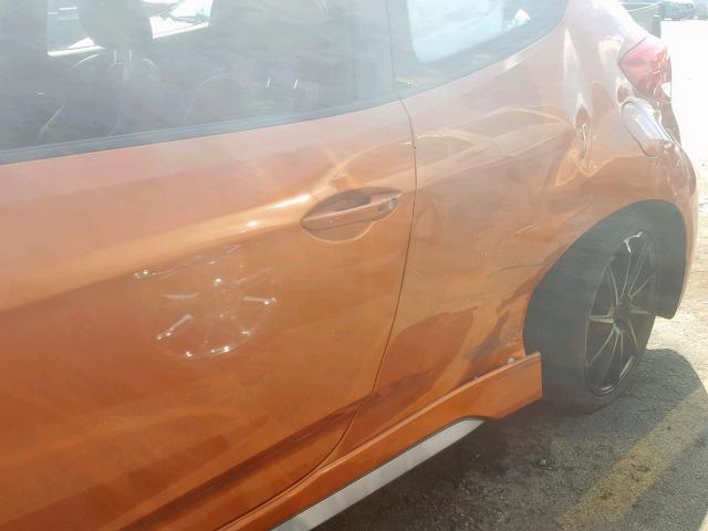 KMHTC6AE2GU283954 - 2016 HYUNDAI VELOSTER T ORANGE photo 9