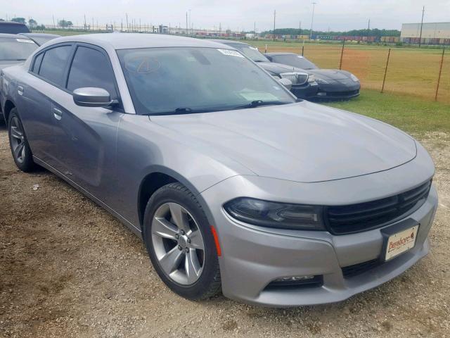 2C3CDXHG3FH869910 - 2015 DODGE CHARGER SX SILVER photo 1