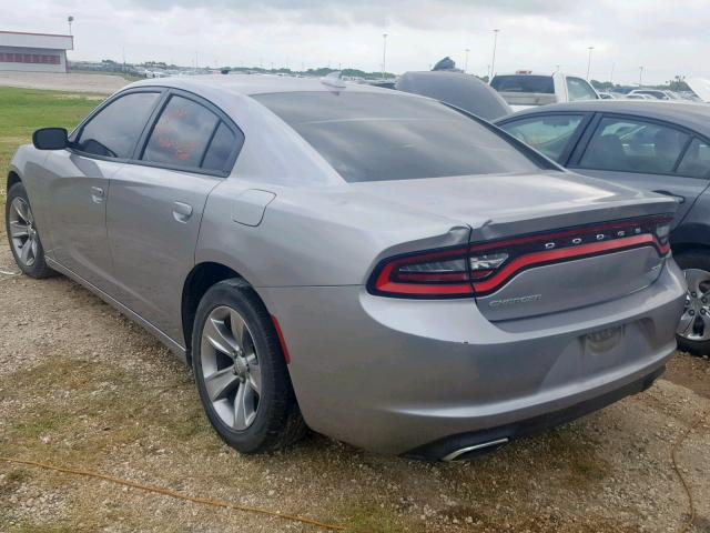 2C3CDXHG3FH869910 - 2015 DODGE CHARGER SX SILVER photo 3