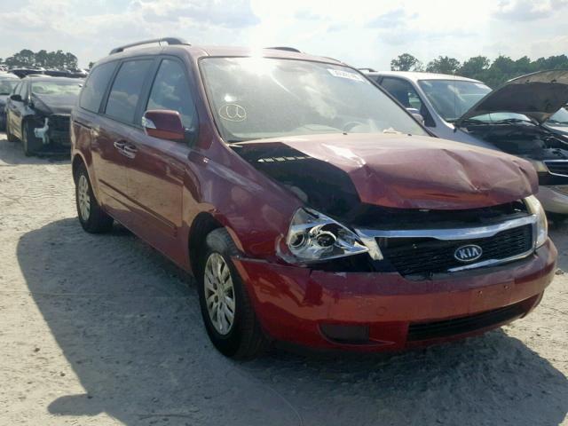 KNDMG4C72C6453793 - 2012 KIA SEDONA LX RED photo 1