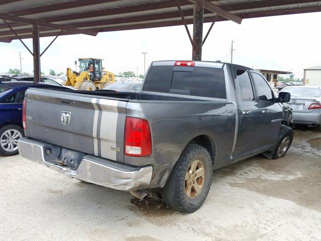 1C6RD6GPXCS100480 - 2012 DODGE RAM 1500 S GRAY photo 4