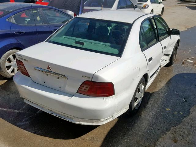 4A3AA36G51E107585 - 2001 MITSUBISHI GALANT DE WHITE photo 4