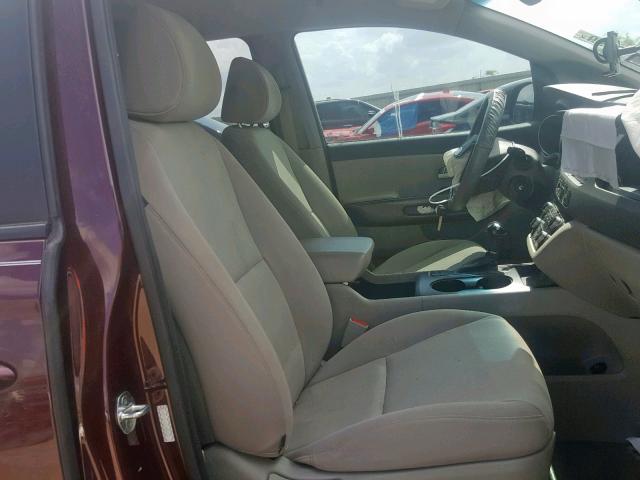 KNDMB5C16F6050226 - 2015 KIA SEDONA LX MAROON photo 5