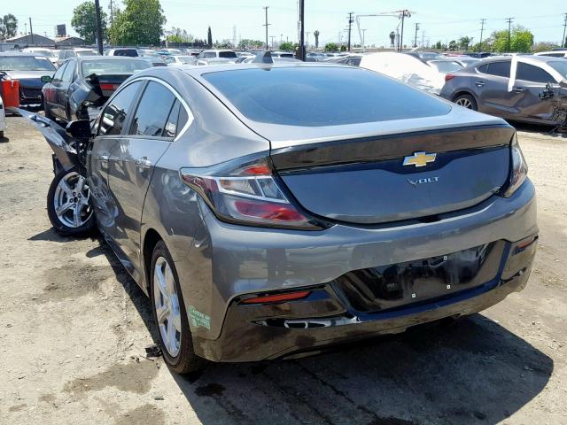 1G1RC6S53HU151258 - 2017 CHEVROLET VOLT LT GRAY photo 3