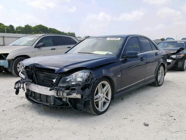 WDDGF4HB5CR220315 - 2012 MERCEDES-BENZ C 250 BLUE photo 2