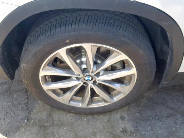 5UXTR7C59KLE96244 - 2019 BMW X3 SDRIVE3 WHITE photo 9