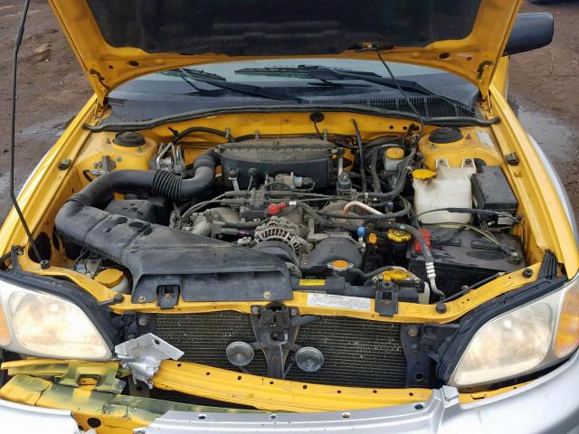 4S4BT62C437111877 - 2003 SUBARU BAJA SPORT YELLOW photo 7