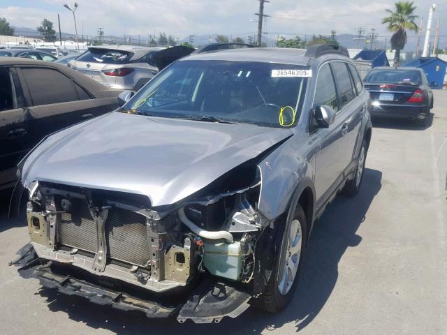 4S4BRDLC3B2400150 - 2011 SUBARU OUTBACK 3. SILVER photo 2