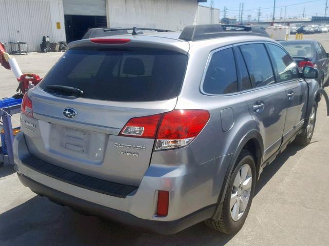 4S4BRDLC3B2400150 - 2011 SUBARU OUTBACK 3. SILVER photo 4