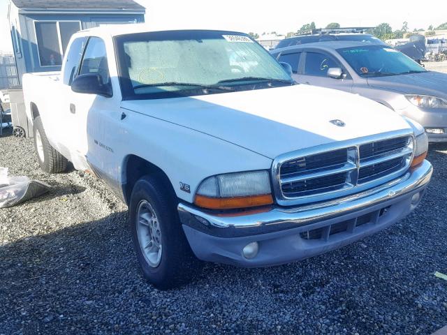 1B7GL22X8XS252623 - 1999 DODGE DAKOTA WHITE photo 1