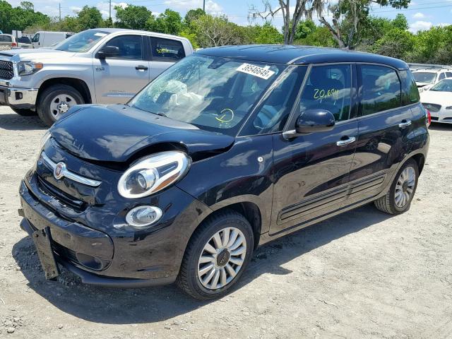 ZFBCFABH0EZ001272 - 2014 FIAT 500L EASY BLACK photo 2