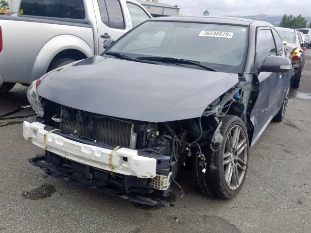 JTKJF5C78B3019141 - 2011 TOYOTA SCION TC GRAY photo 2