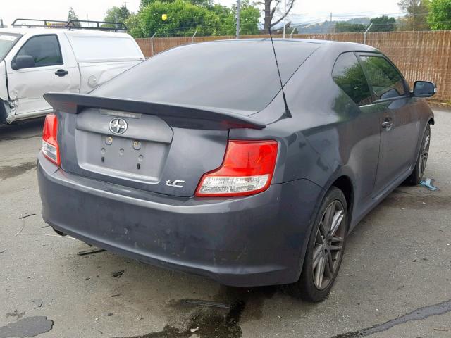 JTKJF5C78B3019141 - 2011 TOYOTA SCION TC GRAY photo 4