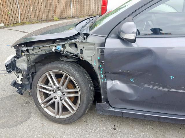 JTKJF5C78B3019141 - 2011 TOYOTA SCION TC GRAY photo 9