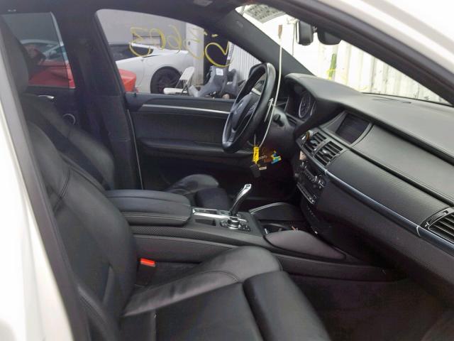 5YMGZ0C54CLK14964 - 2012 BMW X6 M WHITE photo 5