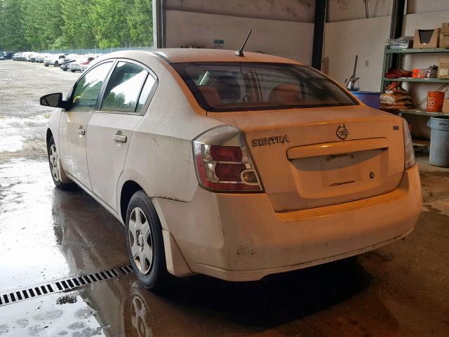 3N1AB61EX9L668399 - 2009 NISSAN SENTRA 2.0 WHITE photo 3