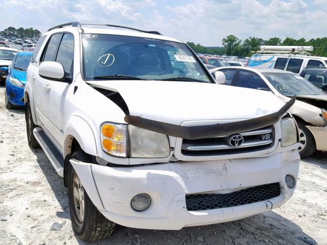 5TDBT48A91S036708 - 2001 TOYOTA SEQUOIA LI WHITE photo 1