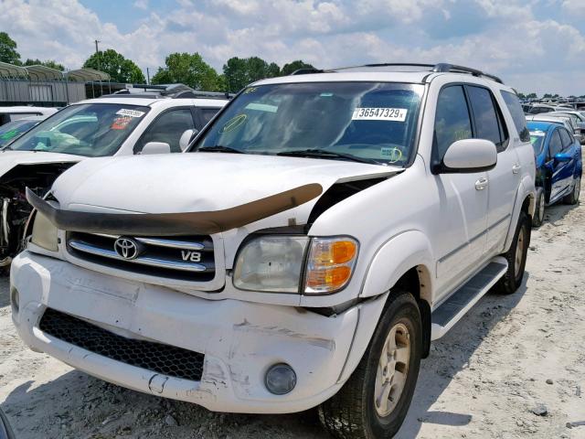 5TDBT48A91S036708 - 2001 TOYOTA SEQUOIA LI WHITE photo 2