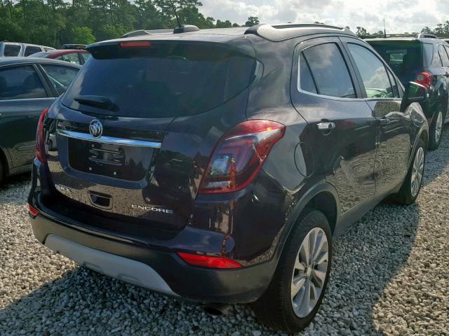 KL4CJASB0JB614707 - 2018 BUICK ENCORE PRE MAROON photo 4