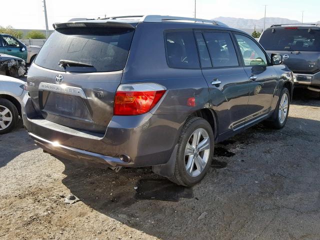 JTEDS42A792091399 - 2009 TOYOTA HIGHLANDER GRAY photo 4