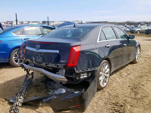 1G6AZ5S39E0160614 - 2014 CADILLAC CTS PREMIU BLACK photo 4