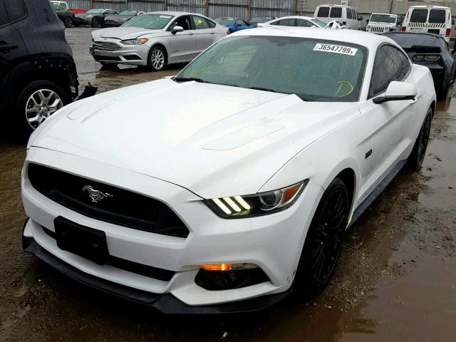 1FA6P8CF6F5431755 - 2015 FORD MUSTANG GT WHITE photo 2