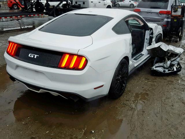 1FA6P8CF6F5431755 - 2015 FORD MUSTANG GT WHITE photo 4