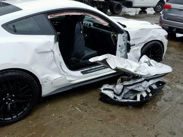 1FA6P8CF6F5431755 - 2015 FORD MUSTANG GT WHITE photo 9