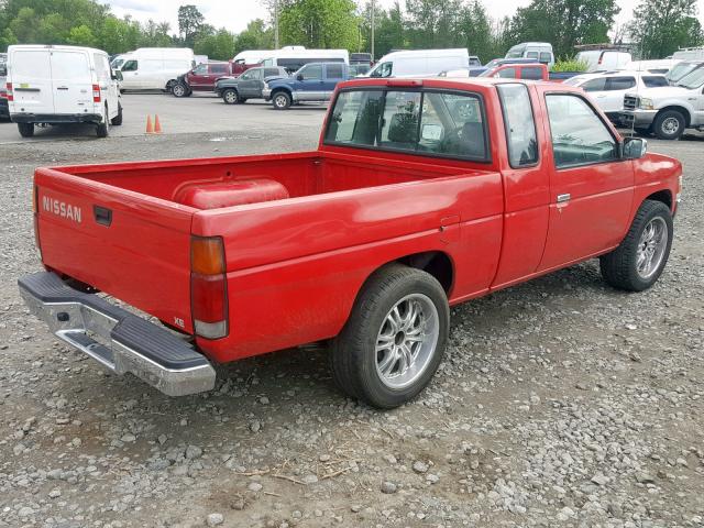 1N6SD16S1SC433286 - 1995 NISSAN TRUCK KING RED photo 4