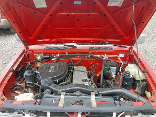 1N6SD16S1SC433286 - 1995 NISSAN TRUCK KING RED photo 7