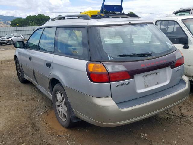 4S3BH675247610260 - 2004 SUBARU LEGACY OUT SILVER photo 3