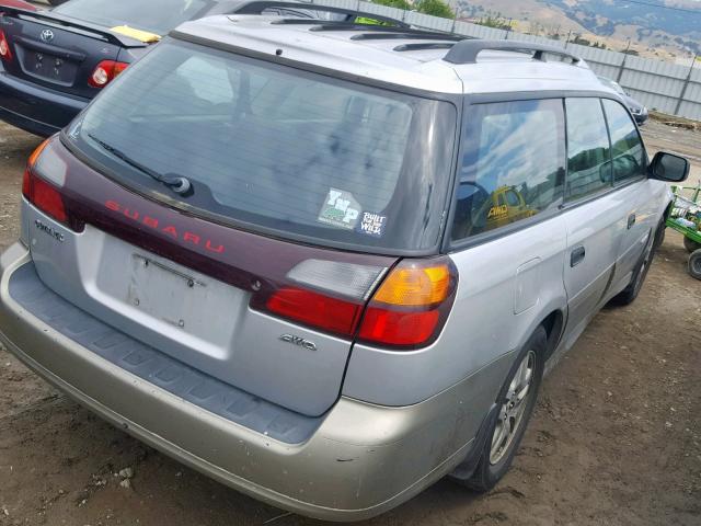 4S3BH675247610260 - 2004 SUBARU LEGACY OUT SILVER photo 4