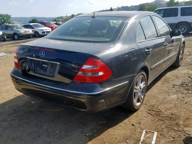 WDBUF56J56A864055 - 2006 MERCEDES-BENZ E 350 BLACK photo 4