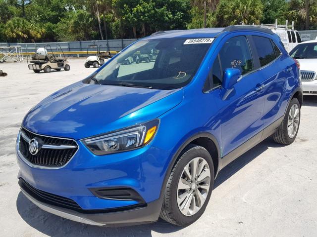 KL4CJASB3HB042042 - 2017 BUICK ENCORE PRE BLUE photo 2