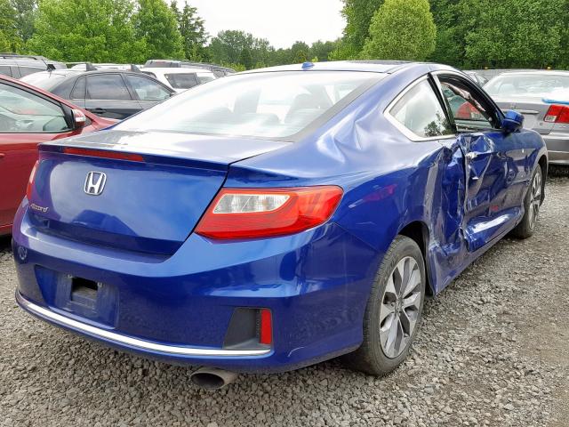 1HGCT1B82DA012407 - 2013 HONDA ACCORD EXL BLUE photo 4