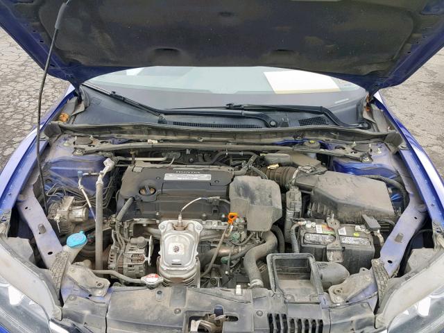 1HGCT1B82DA012407 - 2013 HONDA ACCORD EXL BLUE photo 7