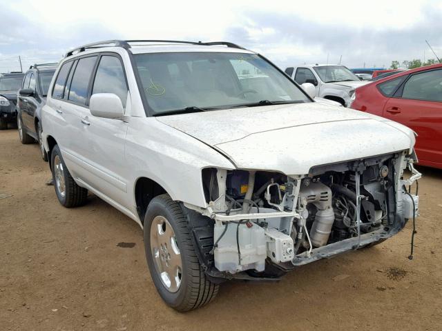 JTEEP21AX70211149 - 2007 TOYOTA HIGHLANDER WHITE photo 1