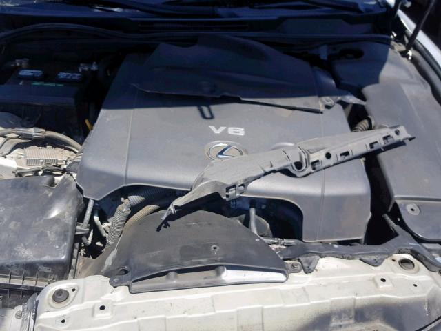 JTHBK262975042511 - 2007 LEXUS IS 250 SILVER photo 7