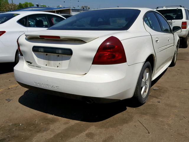2G2WP552361181500 - 2006 PONTIAC GRAND PRIX WHITE photo 4