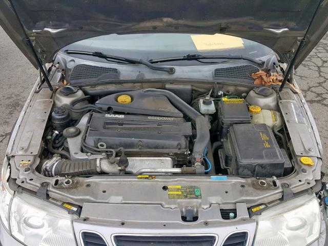 YS3EH45G023047566 - 2002 SAAB 9-5 AERO SILVER photo 7